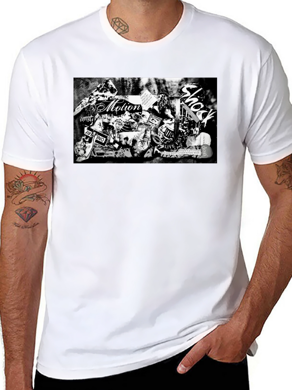 Motion Shock Black Graphic T-Shirt