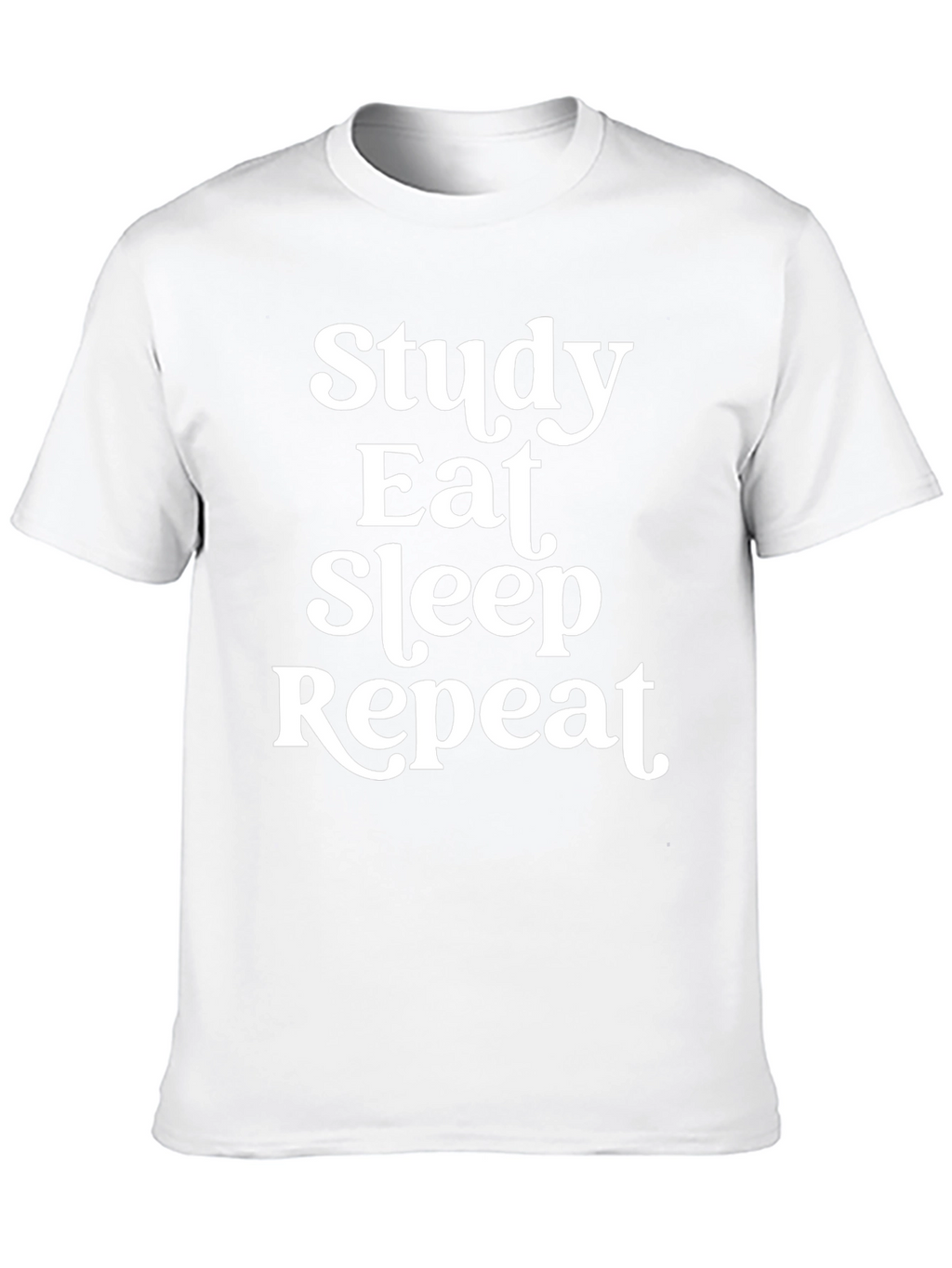 Study Eat Sleep Repeat T-Shirt Funny Slogan Tee