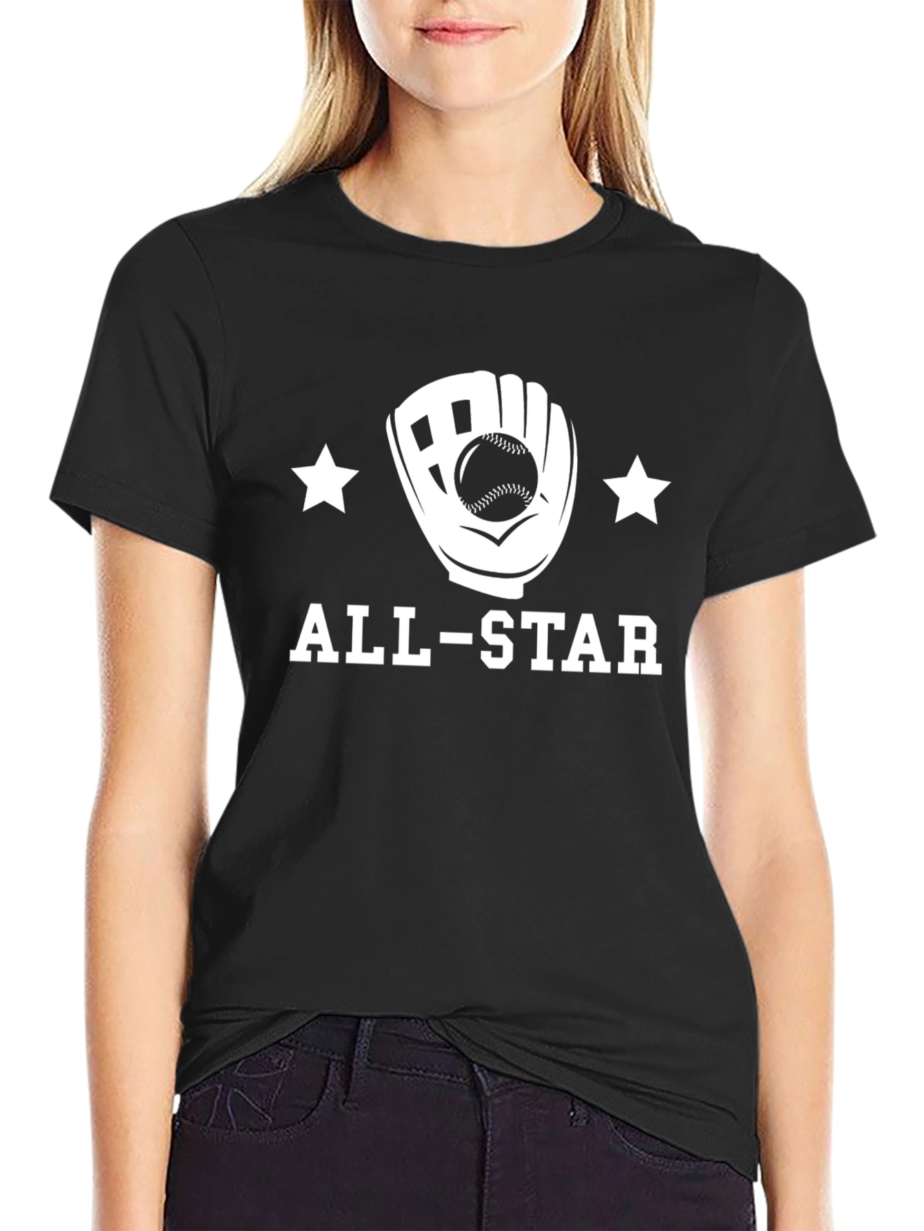 All-Star Baseball Glove Graphic T-Shirt