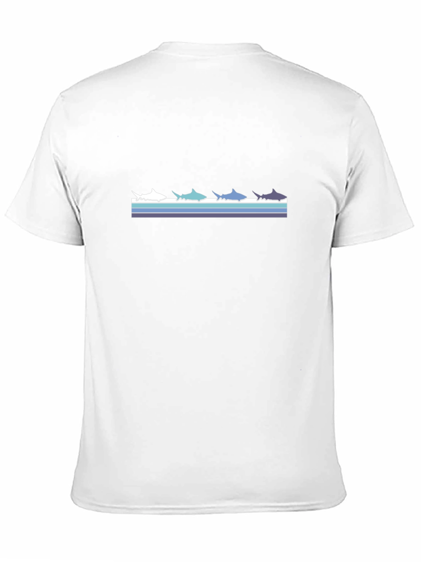 Retro Shark T-Shirt - Black Stylish Graphic Tee