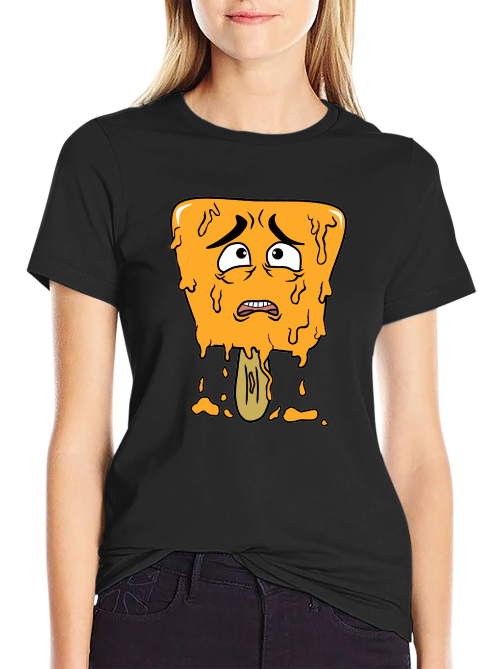 Distressed Cartoon Popsicle Graphic Tee