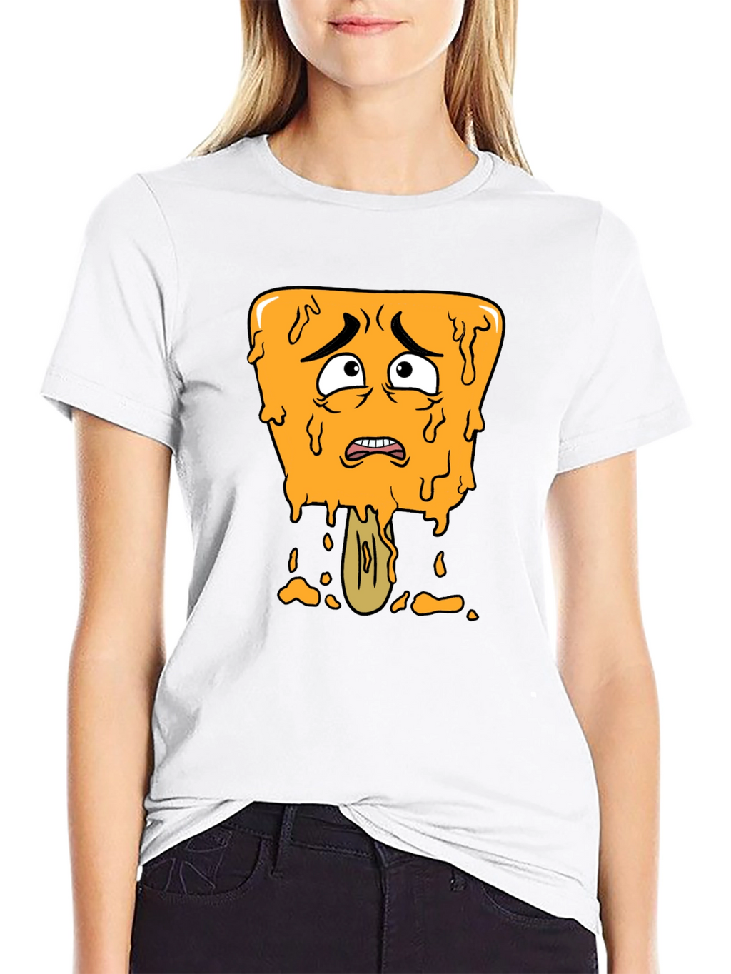 Distressed Cartoon Popsicle Graphic Tee