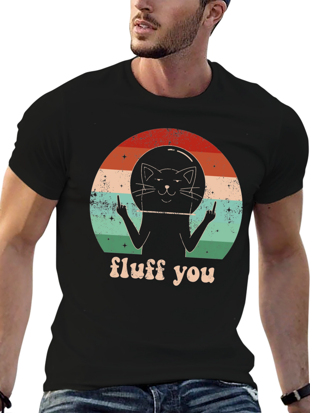 Fluff You Cat Astronaut T-Shirt