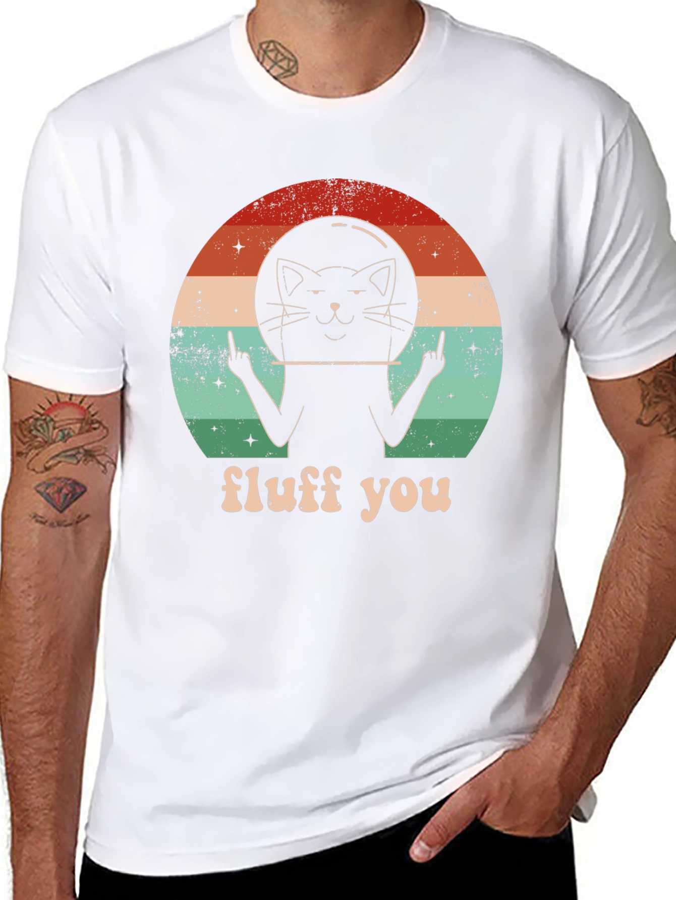Fluff You Cat Astronaut T-Shirt