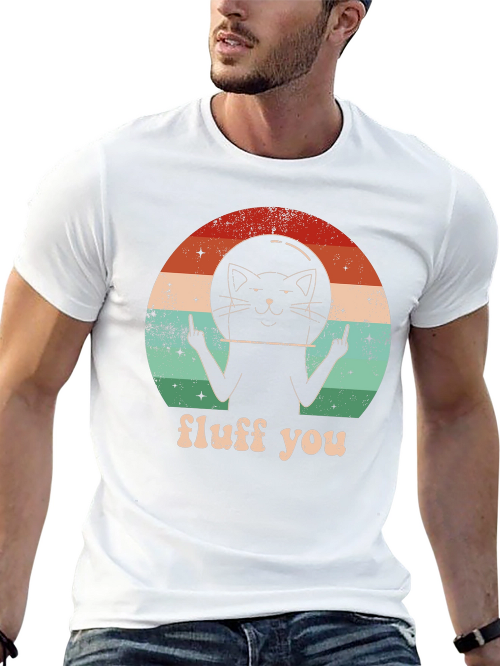 Fluff You Cat Astronaut T-Shirt