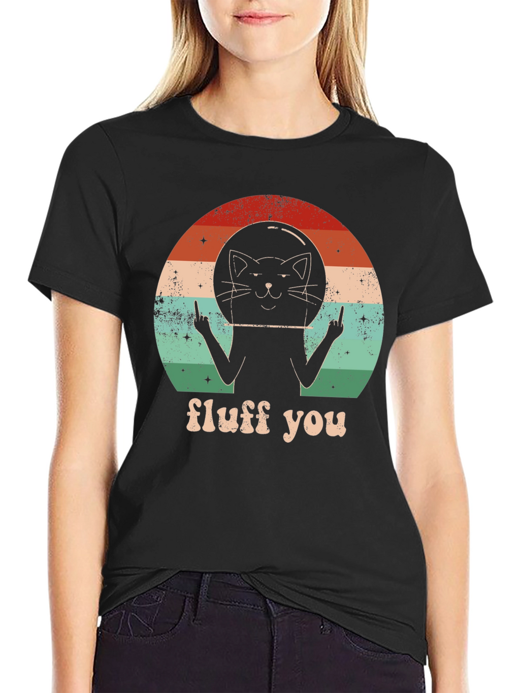 Fluff You Cat Astronaut T-Shirt
