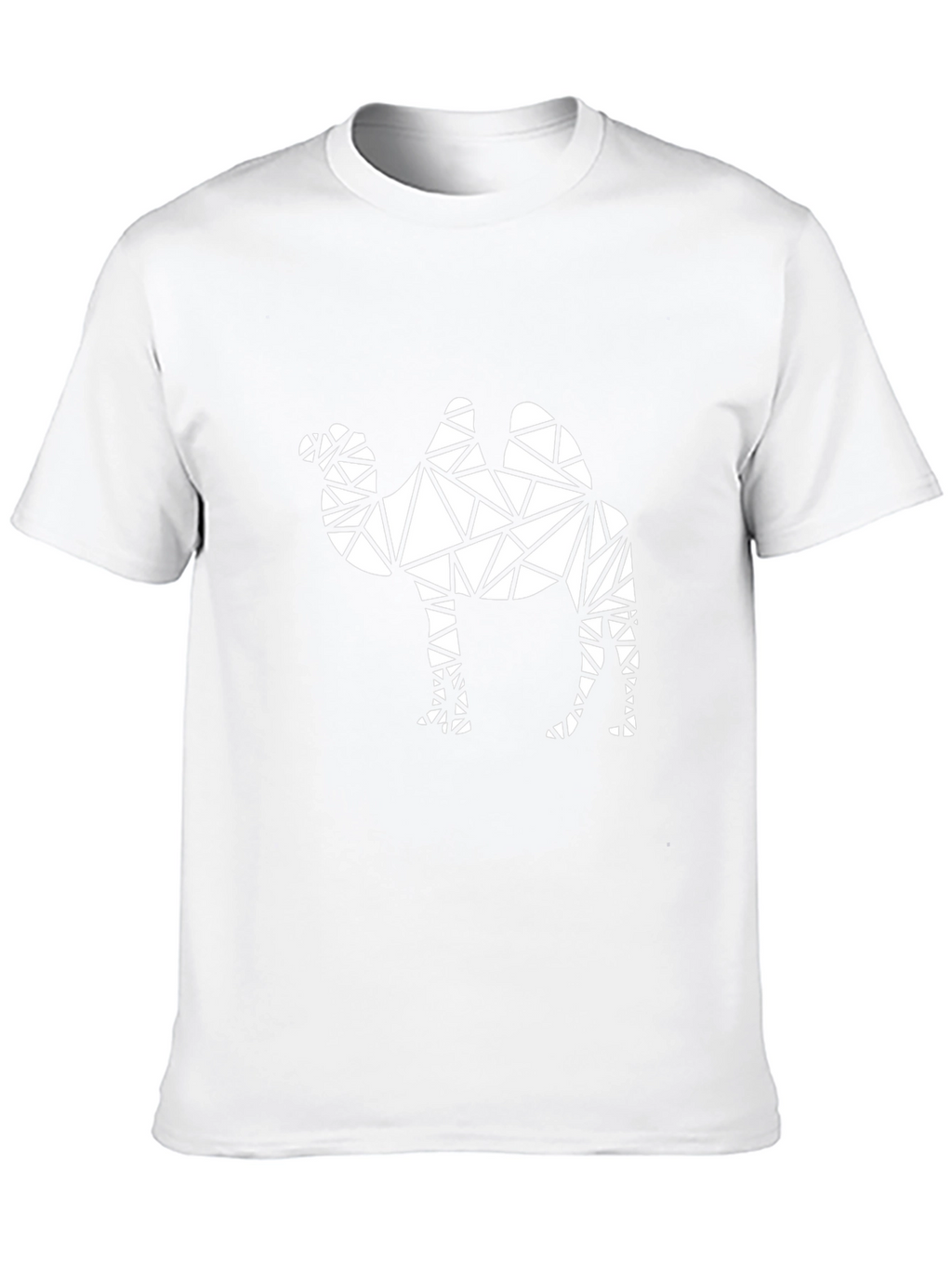 Geometric Camel Graphic T-Shirt - Modern Design