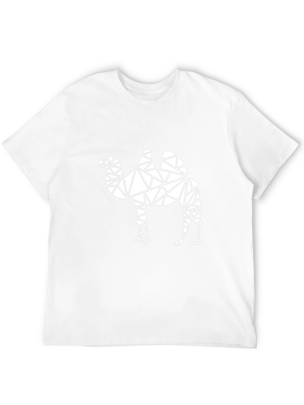 Geometric Camel Graphic T-Shirt - Modern Design