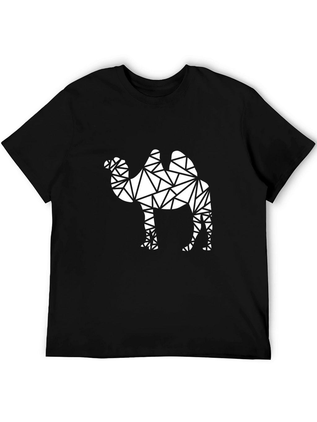 Geometric Camel Graphic T-Shirt - Modern Design