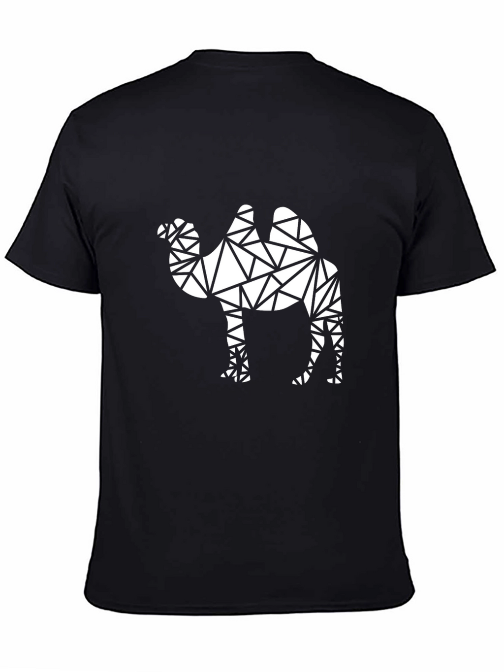 Geometric Camel Graphic T-Shirt - Modern Design