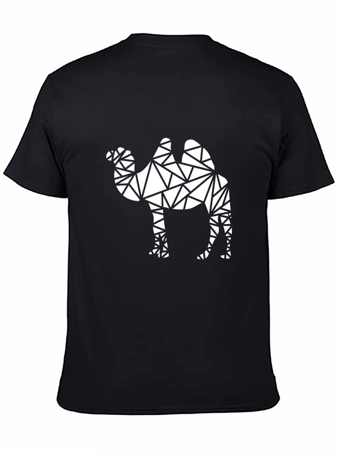 Geometric Camel Graphic T-Shirt - Modern Design