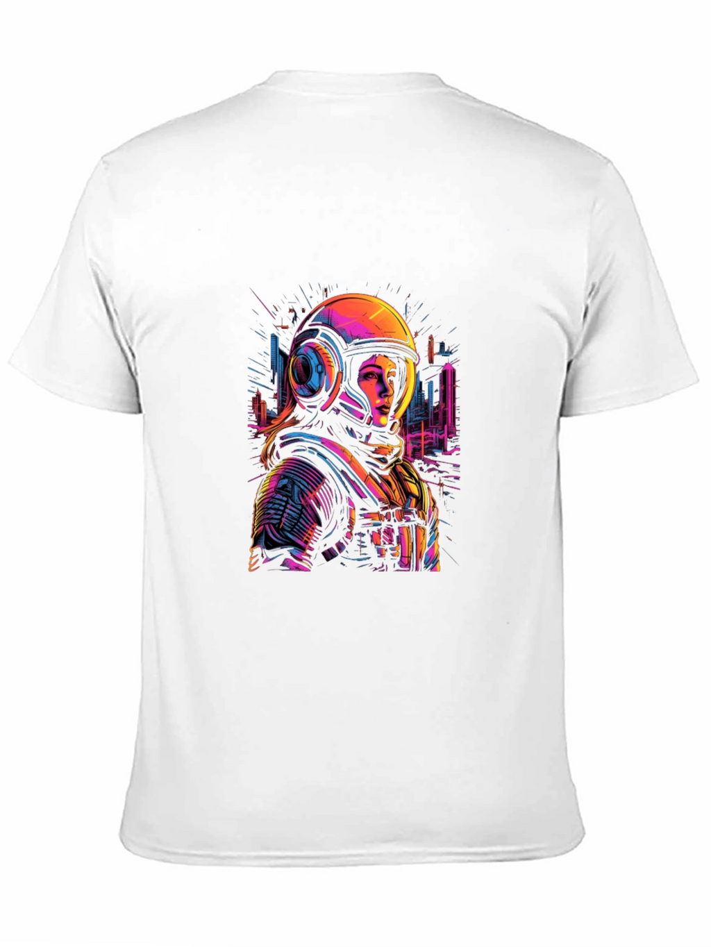 Astronaut Graphic Tee - Unique Neon Design