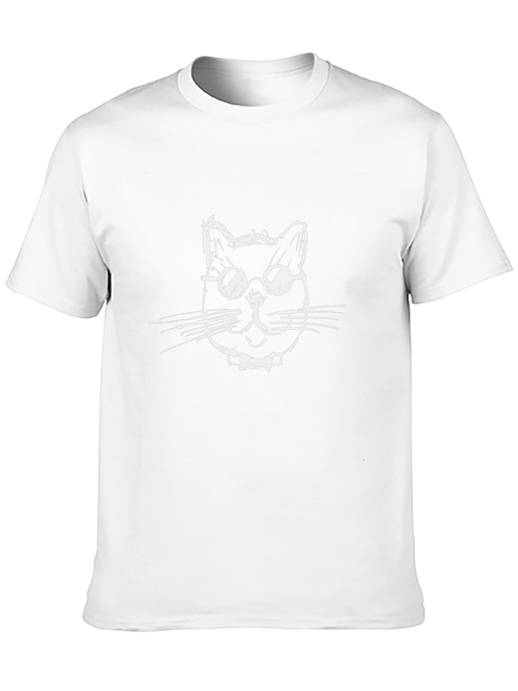 Cool Cat Graphic Tee - Black Cotton T-Shirt