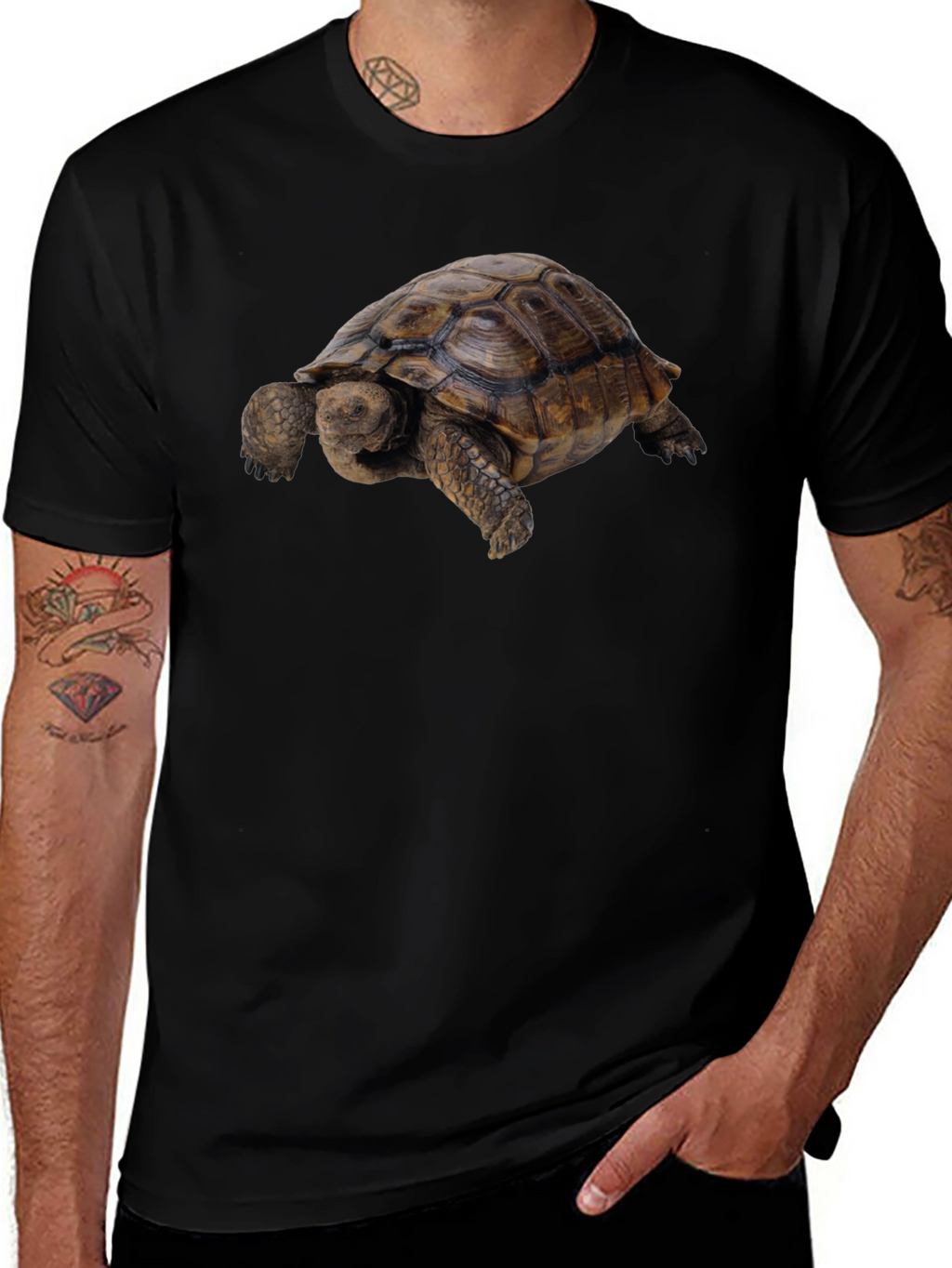 Tortoise Graphic Tee - Classic Crew Neck