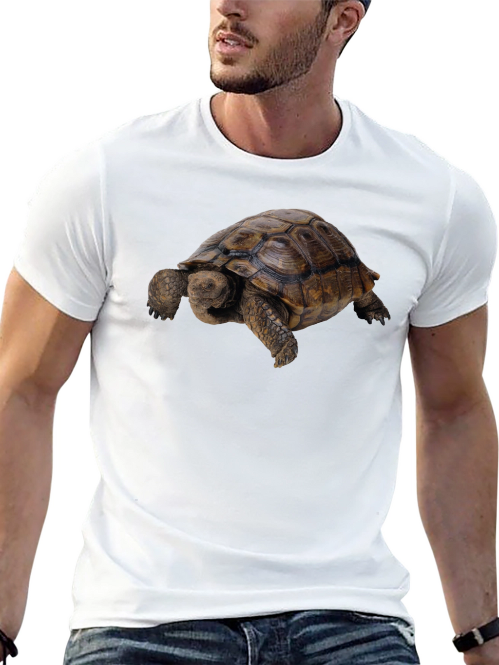 Tortoise Graphic Tee - Classic Crew Neck
