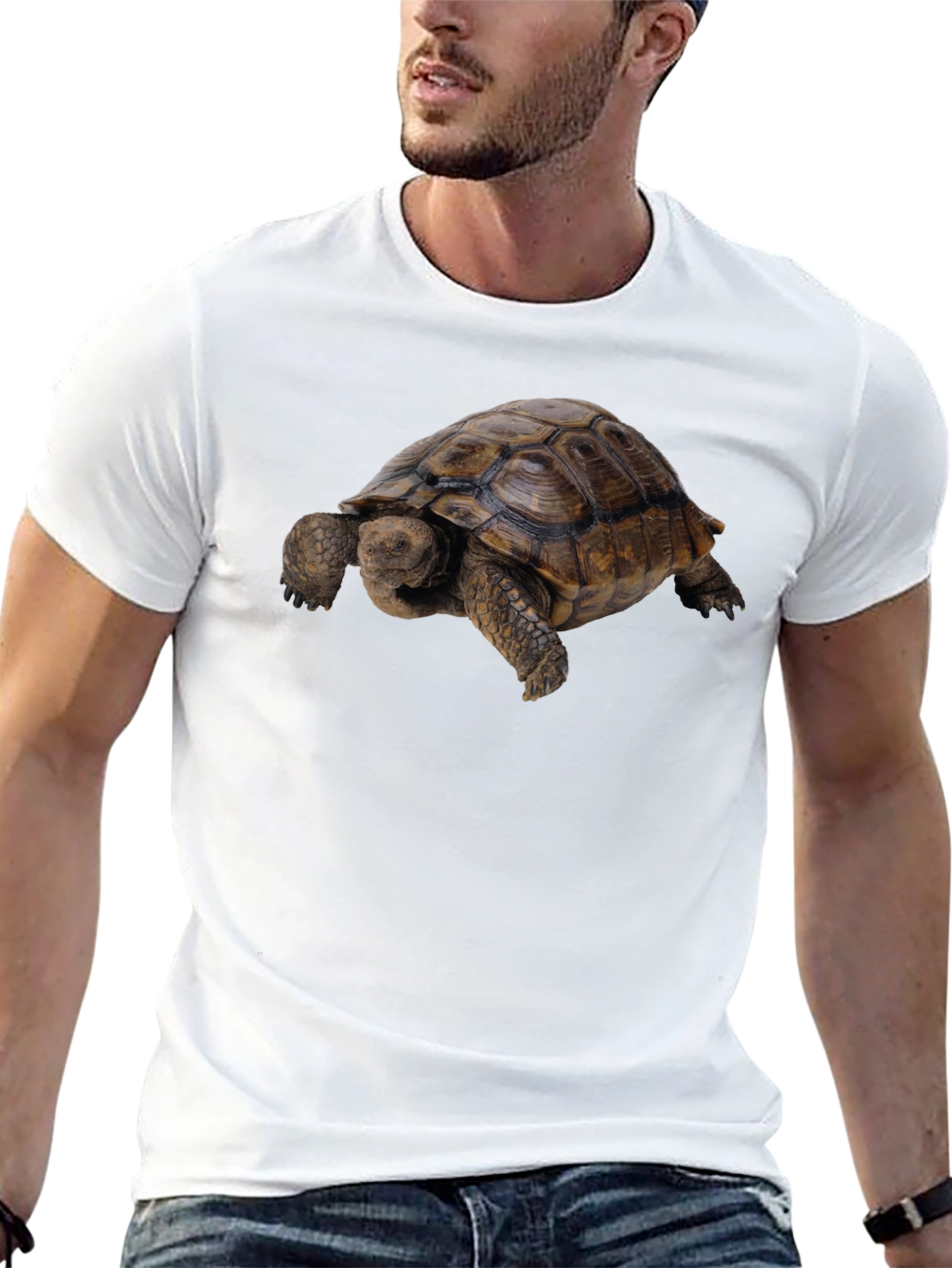 Tortoise Graphic Tee - Classic Crew Neck