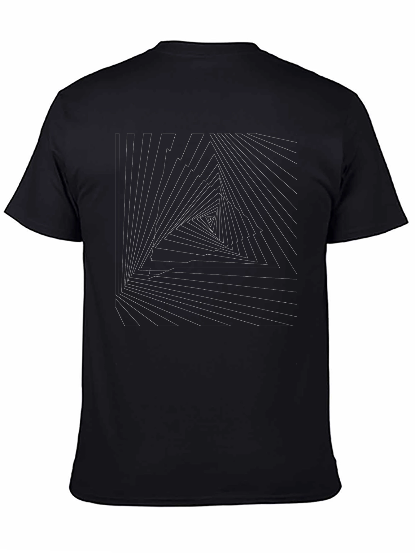 Geometric Triangle Illusion Tee