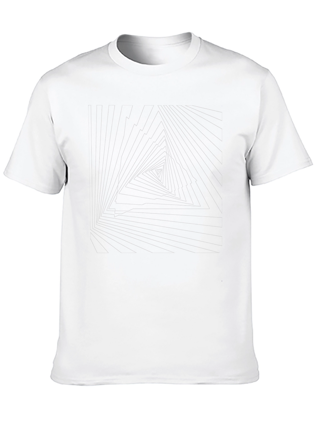 Geometric Triangle Illusion Tee