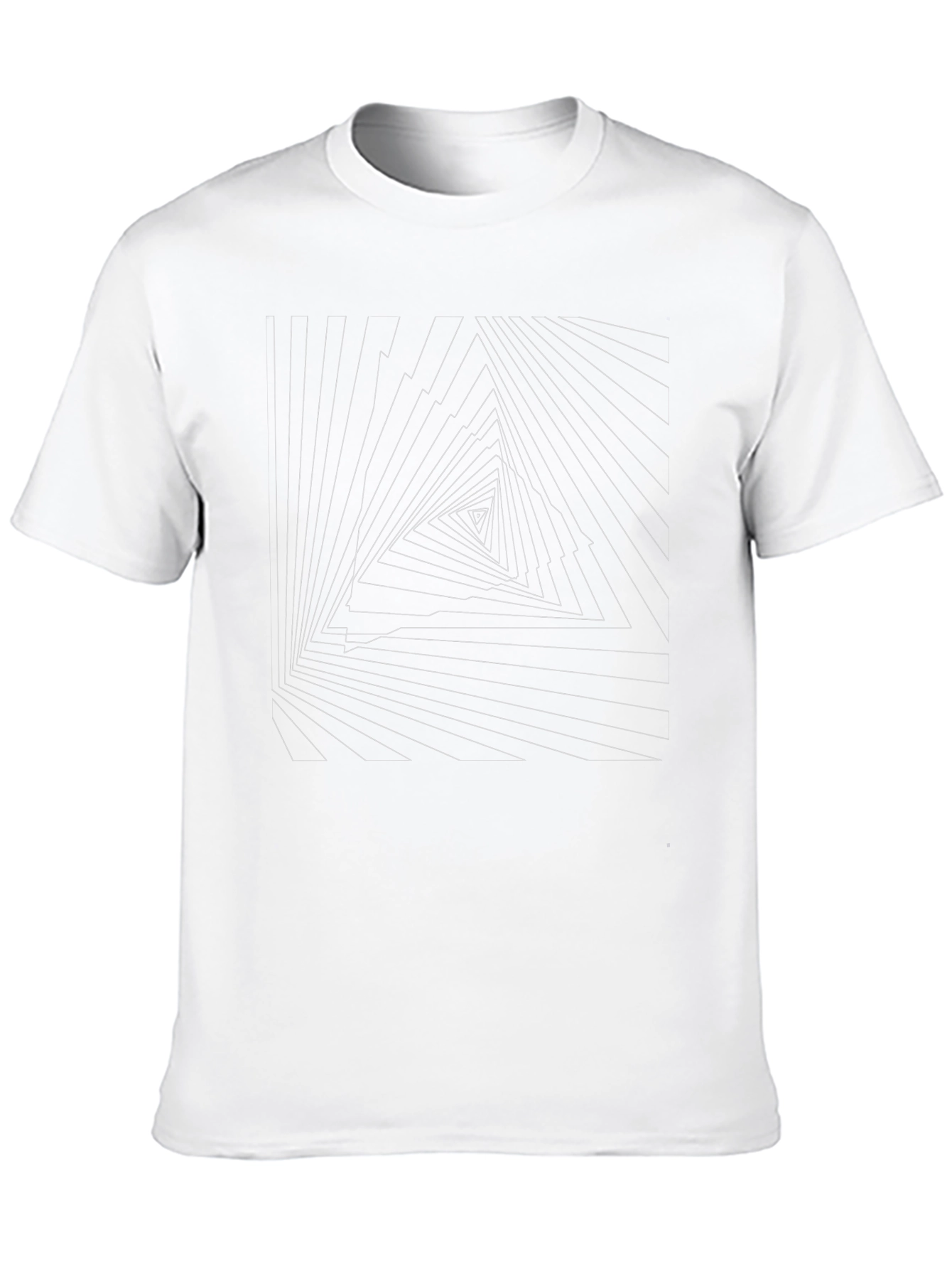 Geometric Triangle Illusion Tee