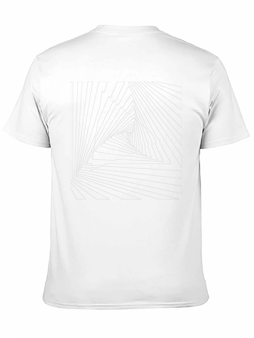Geometric Triangle Illusion Tee