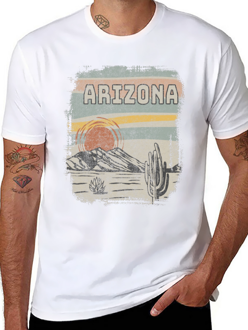 Arizona Desert Graphic Tee - Retro Style