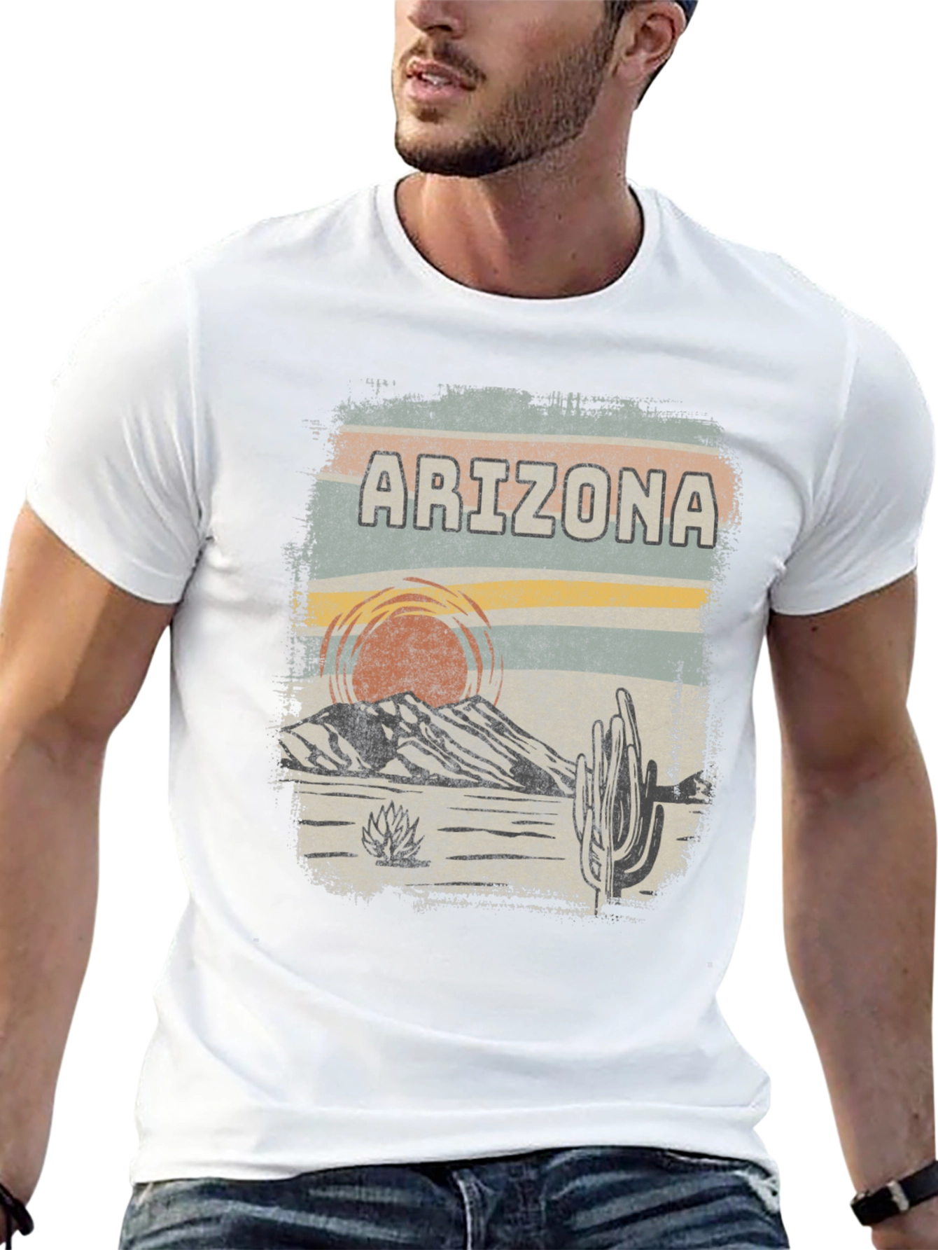 Arizona Desert Graphic Tee - Retro Style