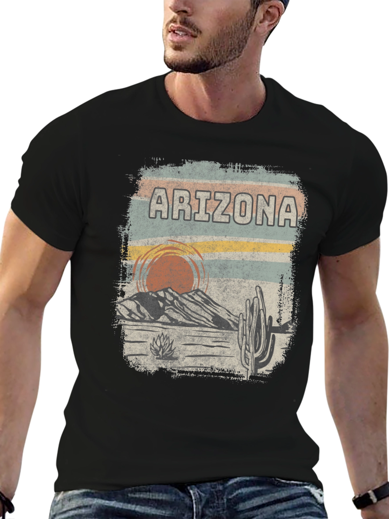 Arizona Desert Graphic Tee - Retro Style