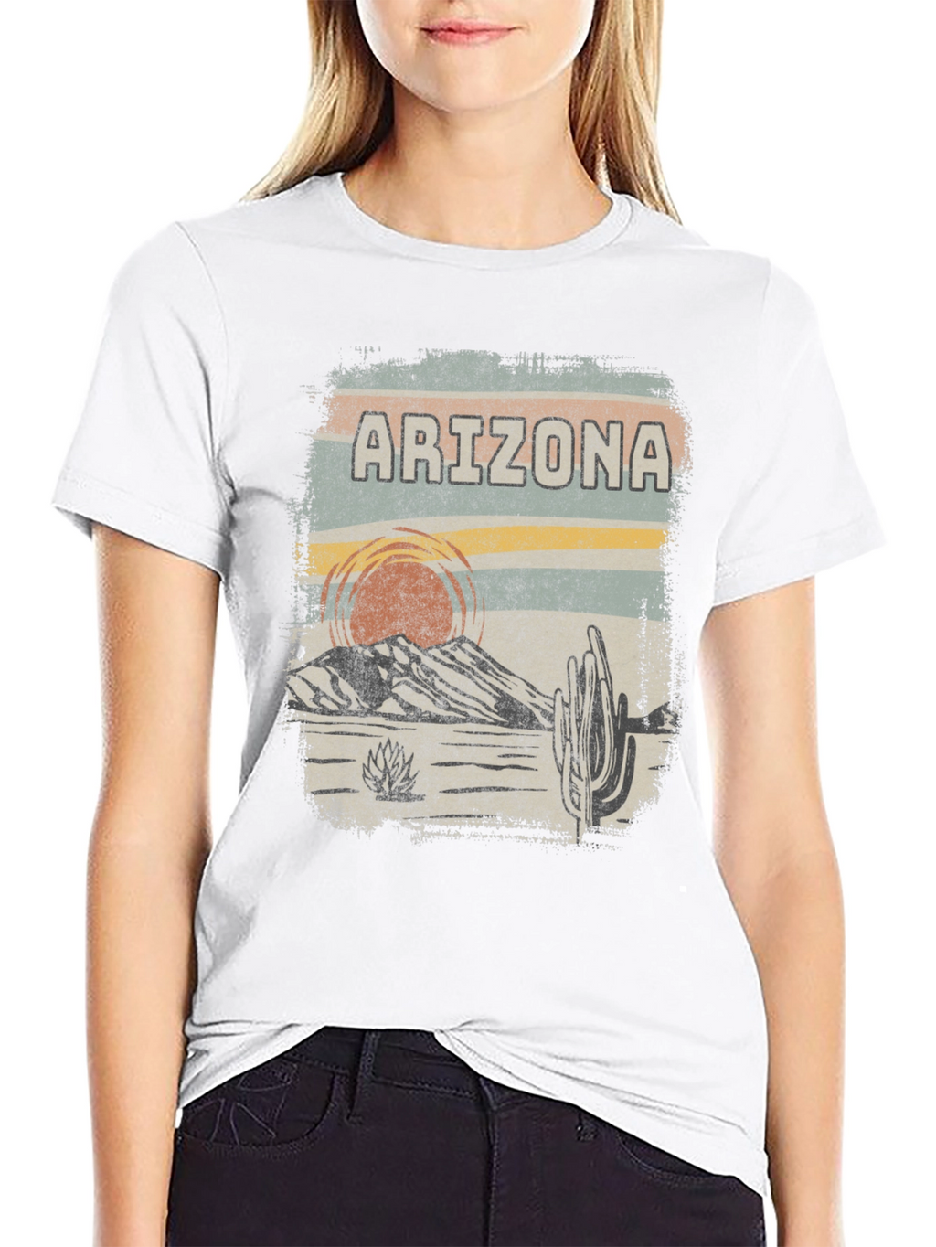 Arizona Desert Graphic Tee - Retro Style