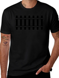 Railroad Track Graphic T-Shirt - Black