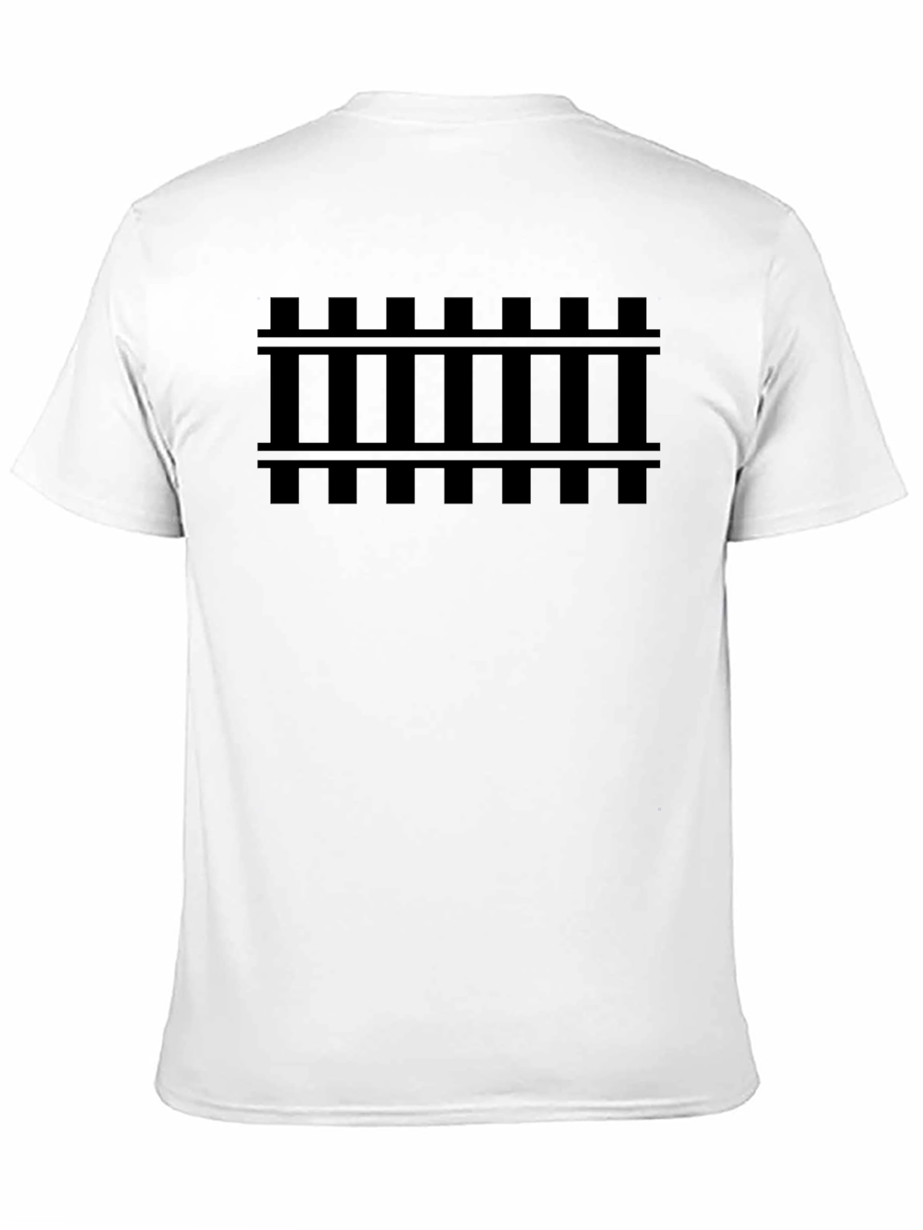 Railroad Track Graphic T-Shirt - Black