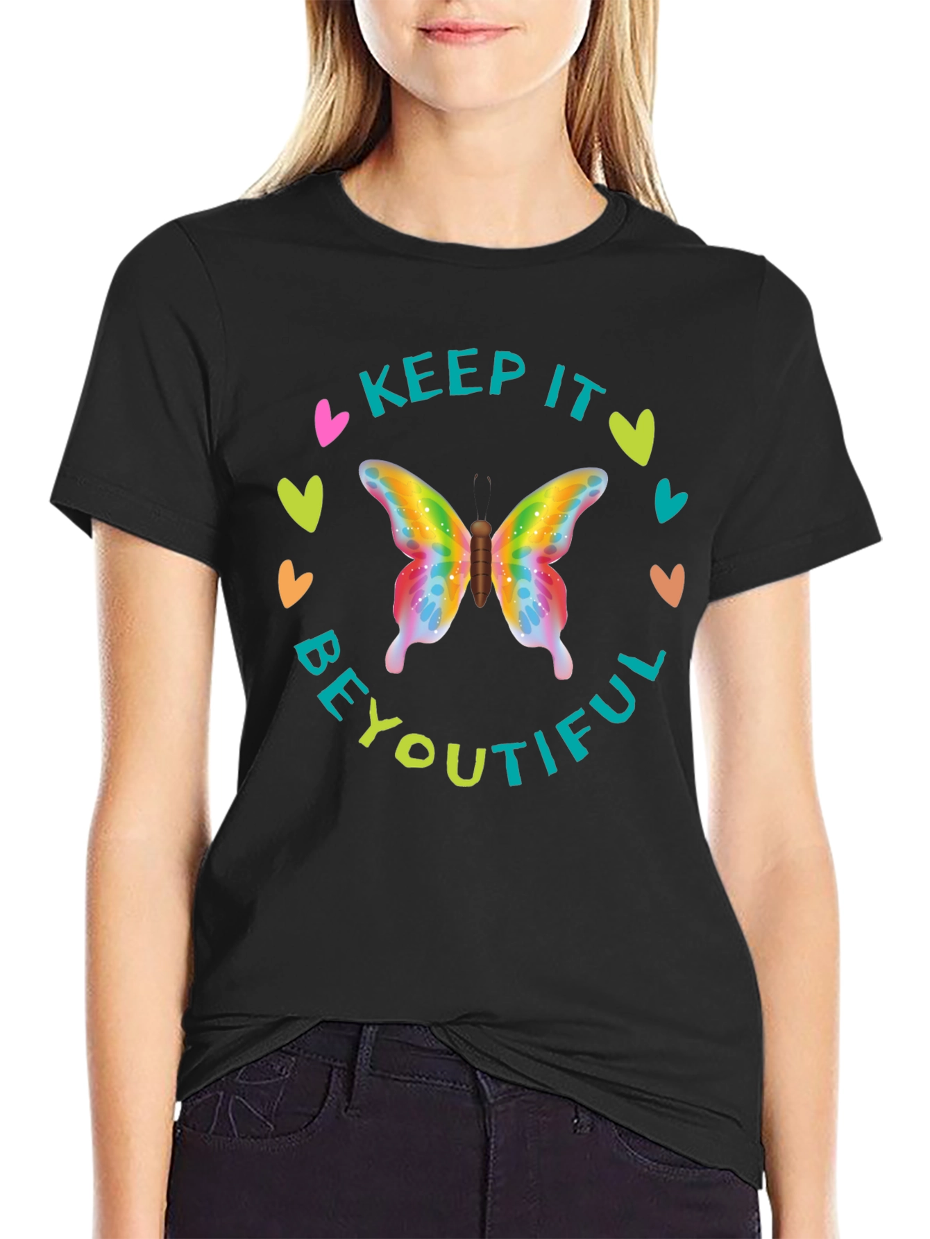 Keep It Beyoutiful Butterfly Graphic Tee