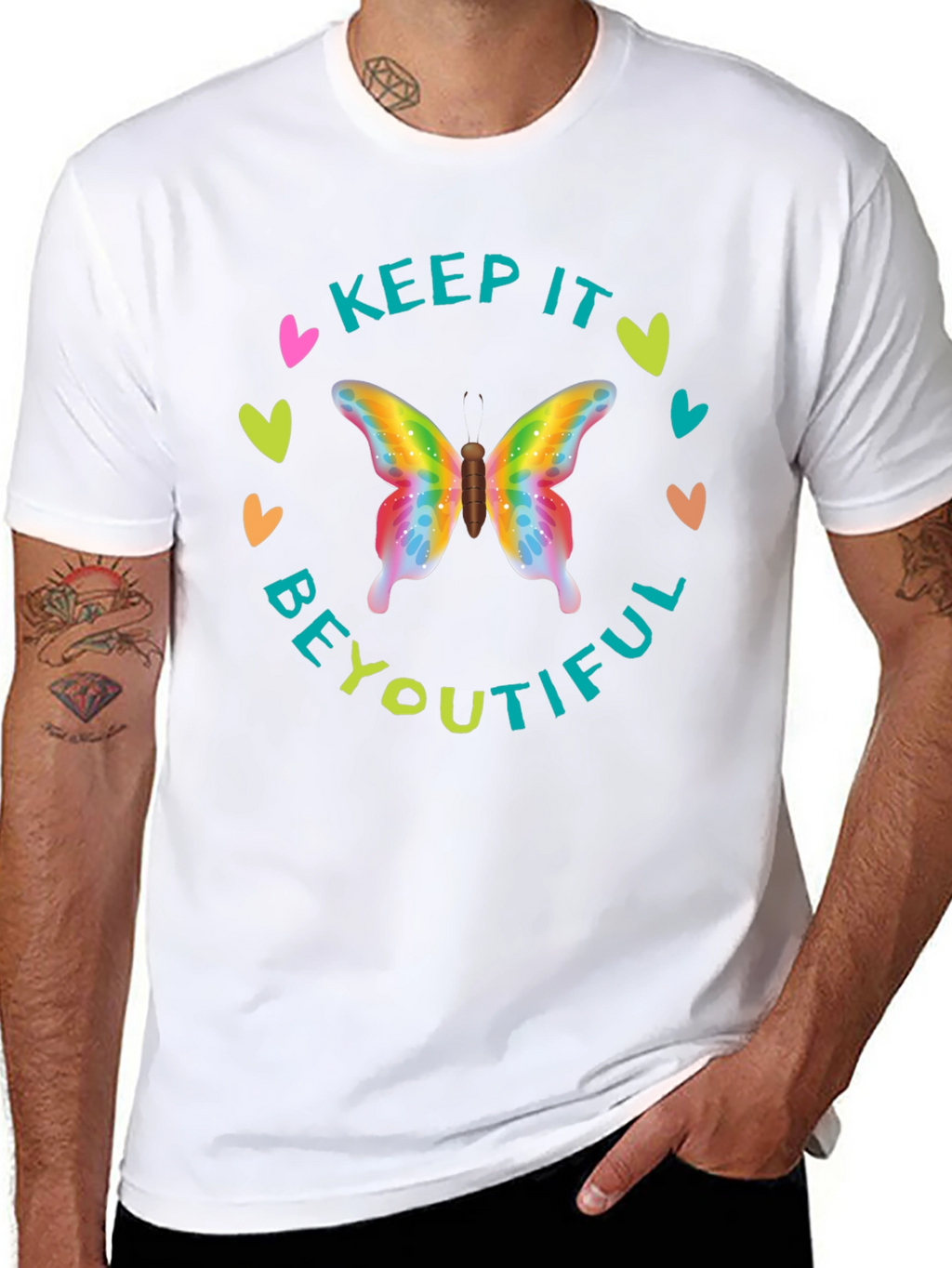 Keep It Beyoutiful Butterfly Graphic Tee