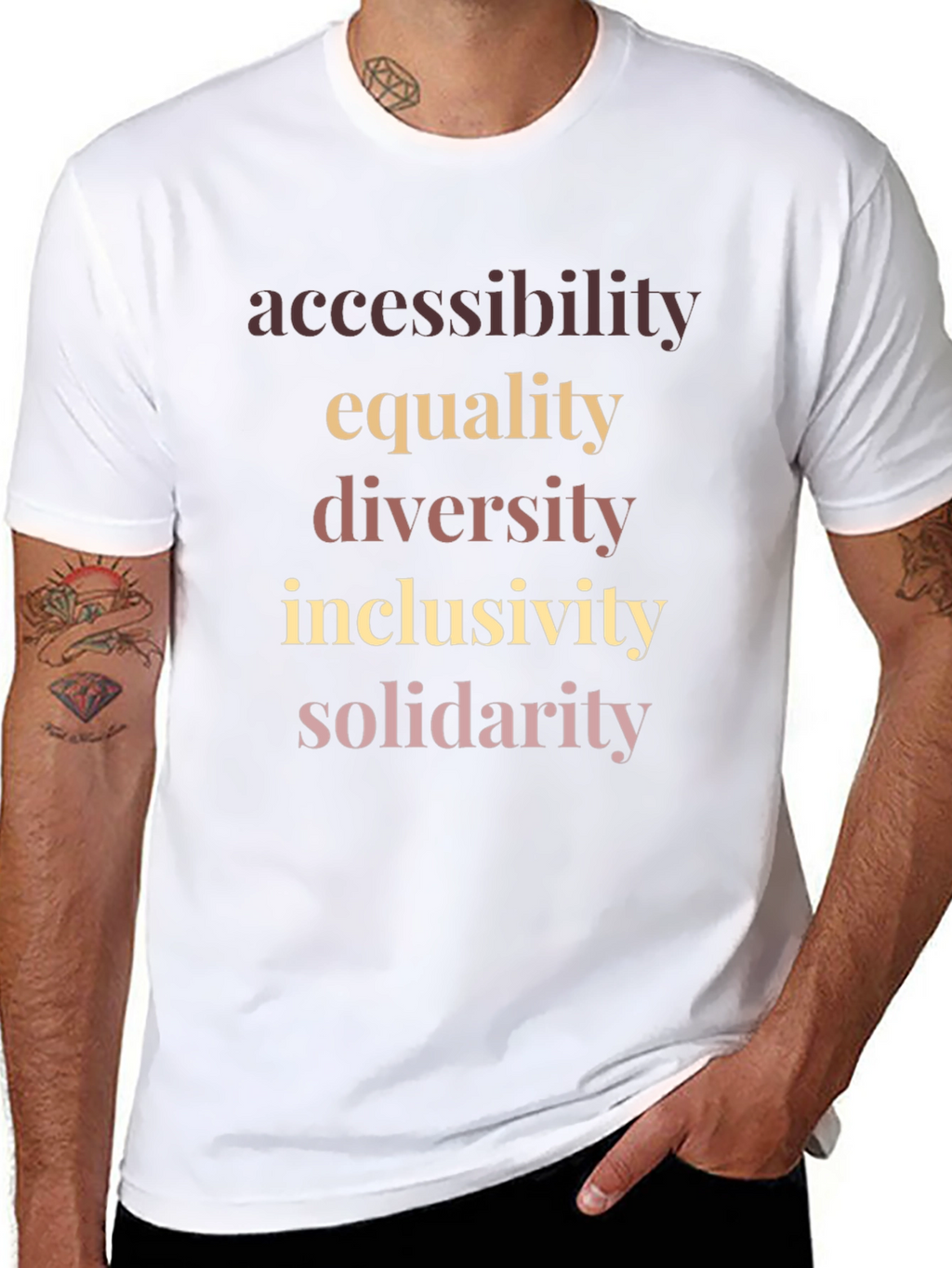Equality Diversity Inclusivity Graphic T-Shirt