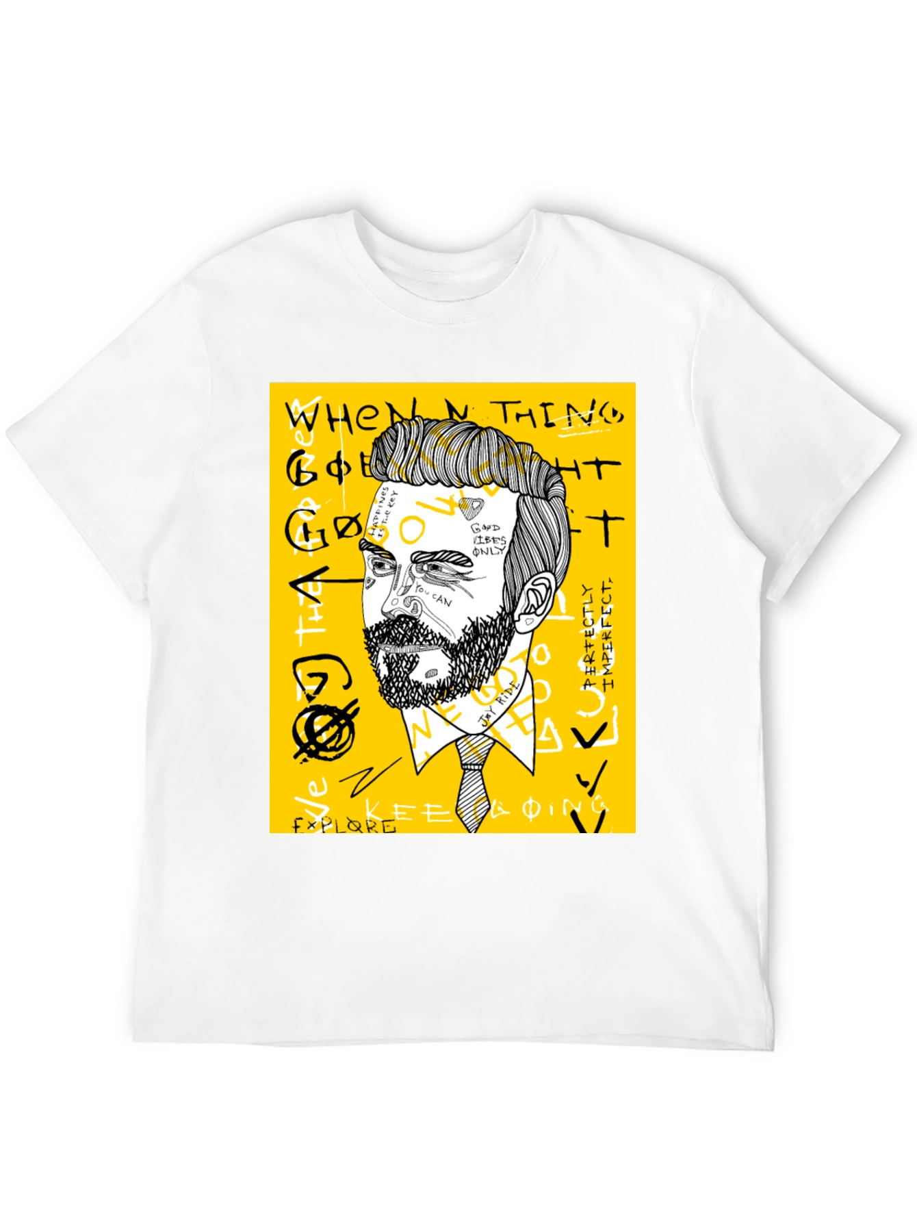 Mens Graphic Tee - Modern Art Print