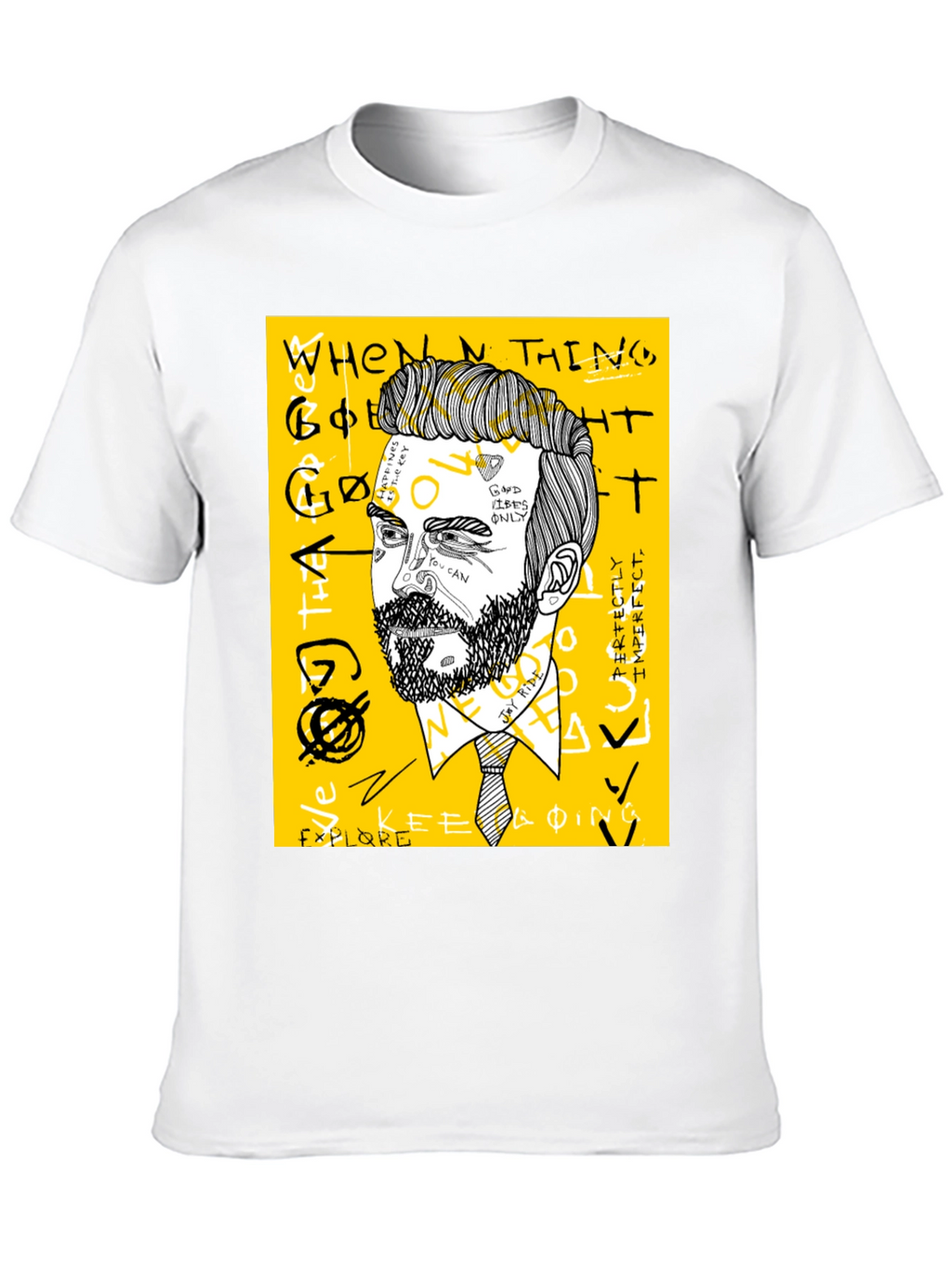 Mens Graphic Tee - Modern Art Print