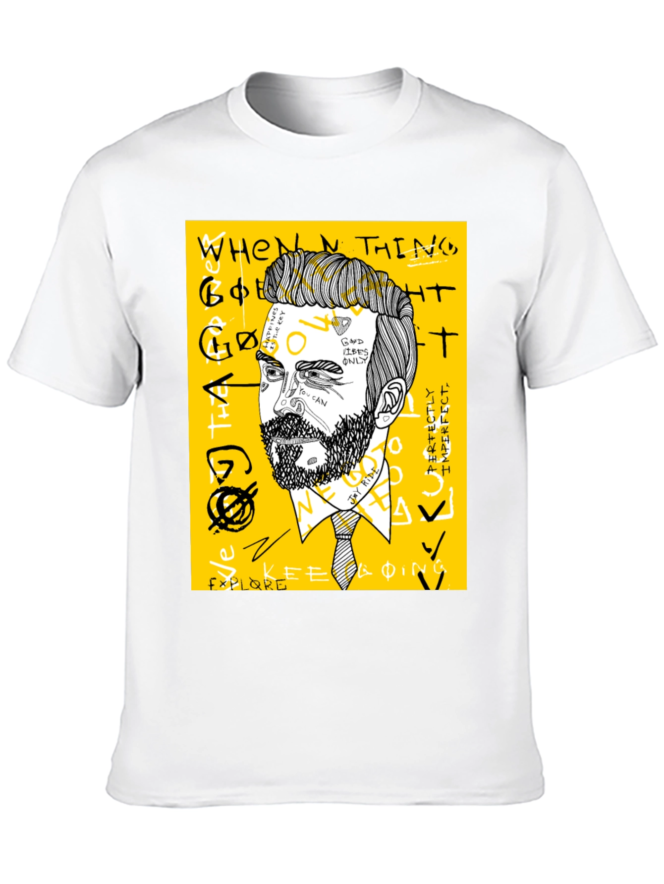 Mens Graphic Tee - Modern Art Print
