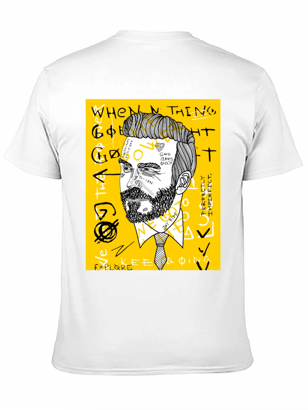 Mens Graphic Tee - Modern Art Print