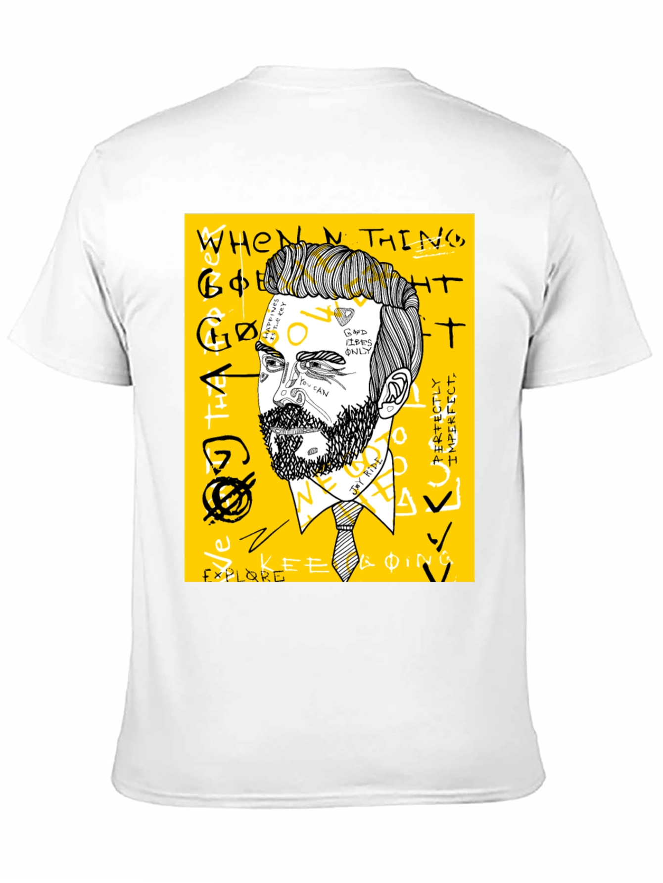 Mens Graphic Tee - Modern Art Print