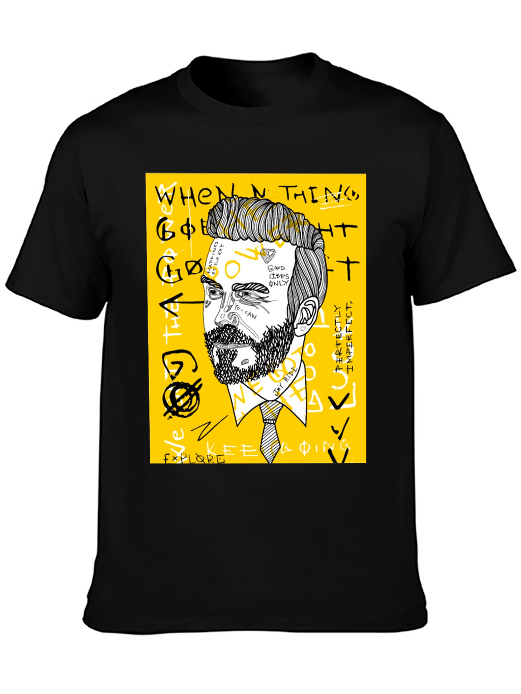 Mens Graphic Tee - Modern Art Print