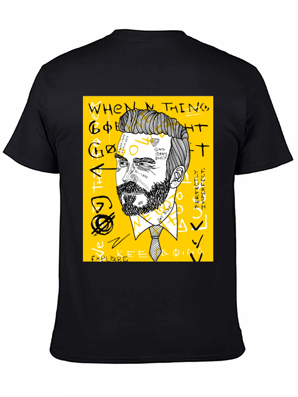 Mens Graphic Tee - Modern Art Print