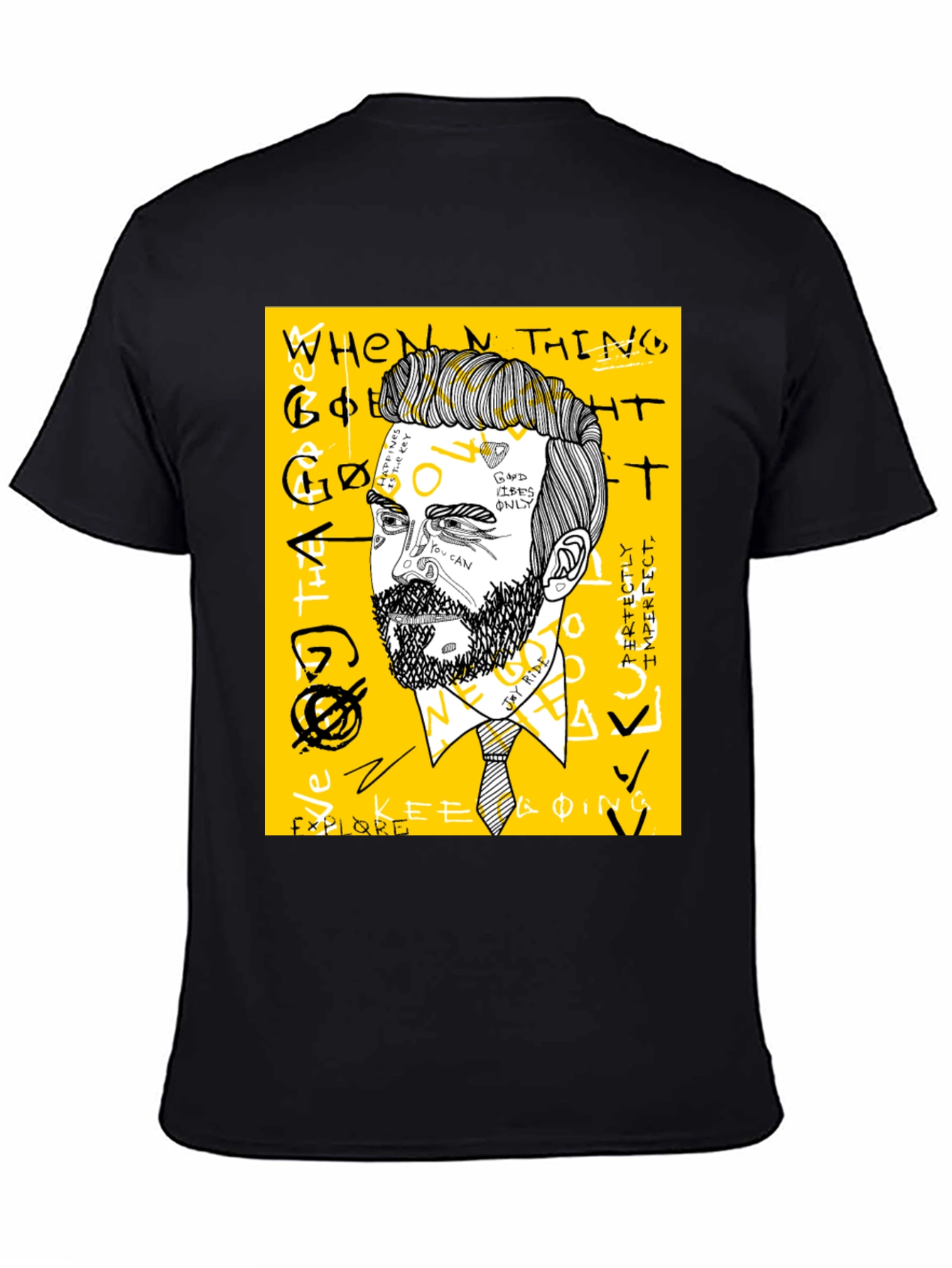 Mens Graphic Tee - Modern Art Print