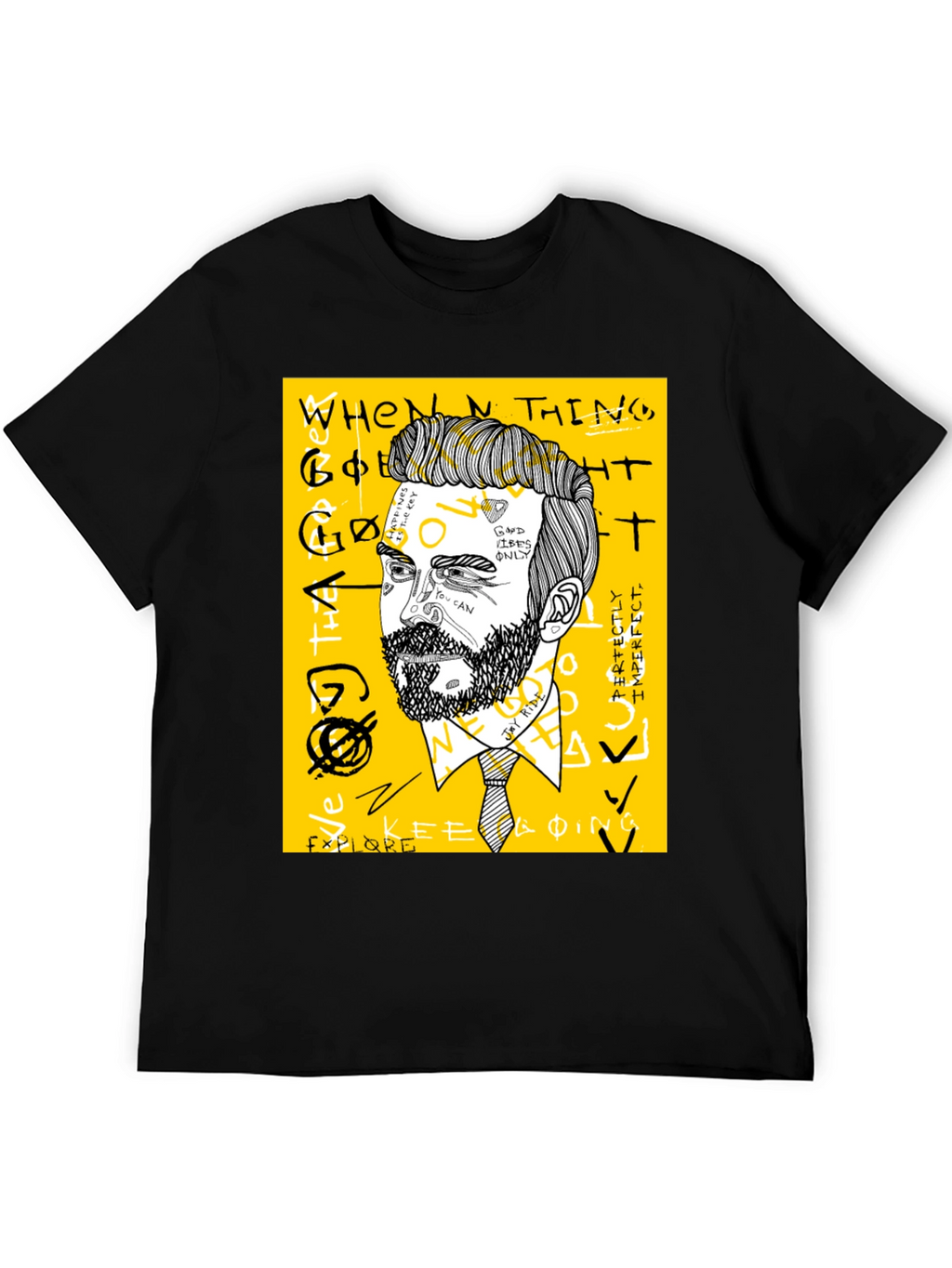Mens Graphic Tee - Modern Art Print