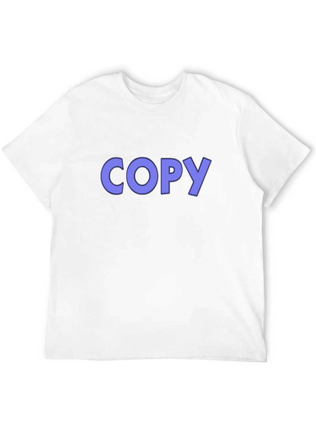 Mens Black T-Shirt with COPY Graphic Print