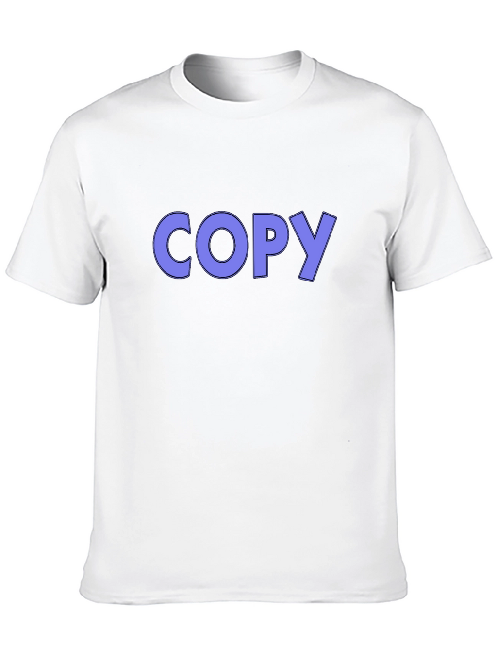 Mens Black T-Shirt with COPY Graphic Print