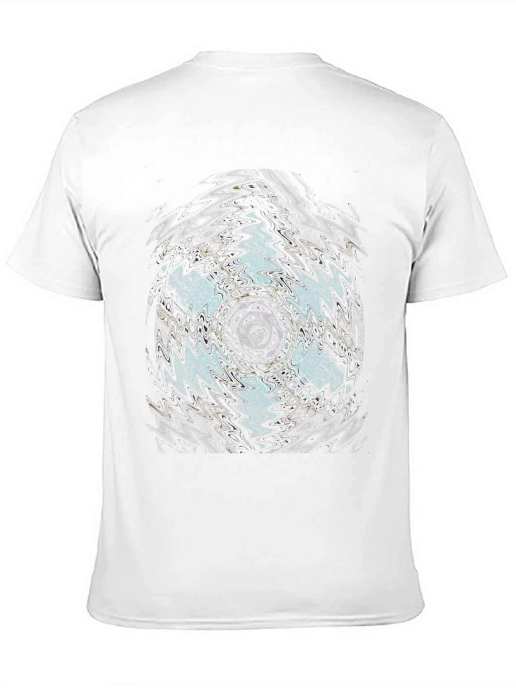 Abstract Vortex Graphic Black T-Shirt
