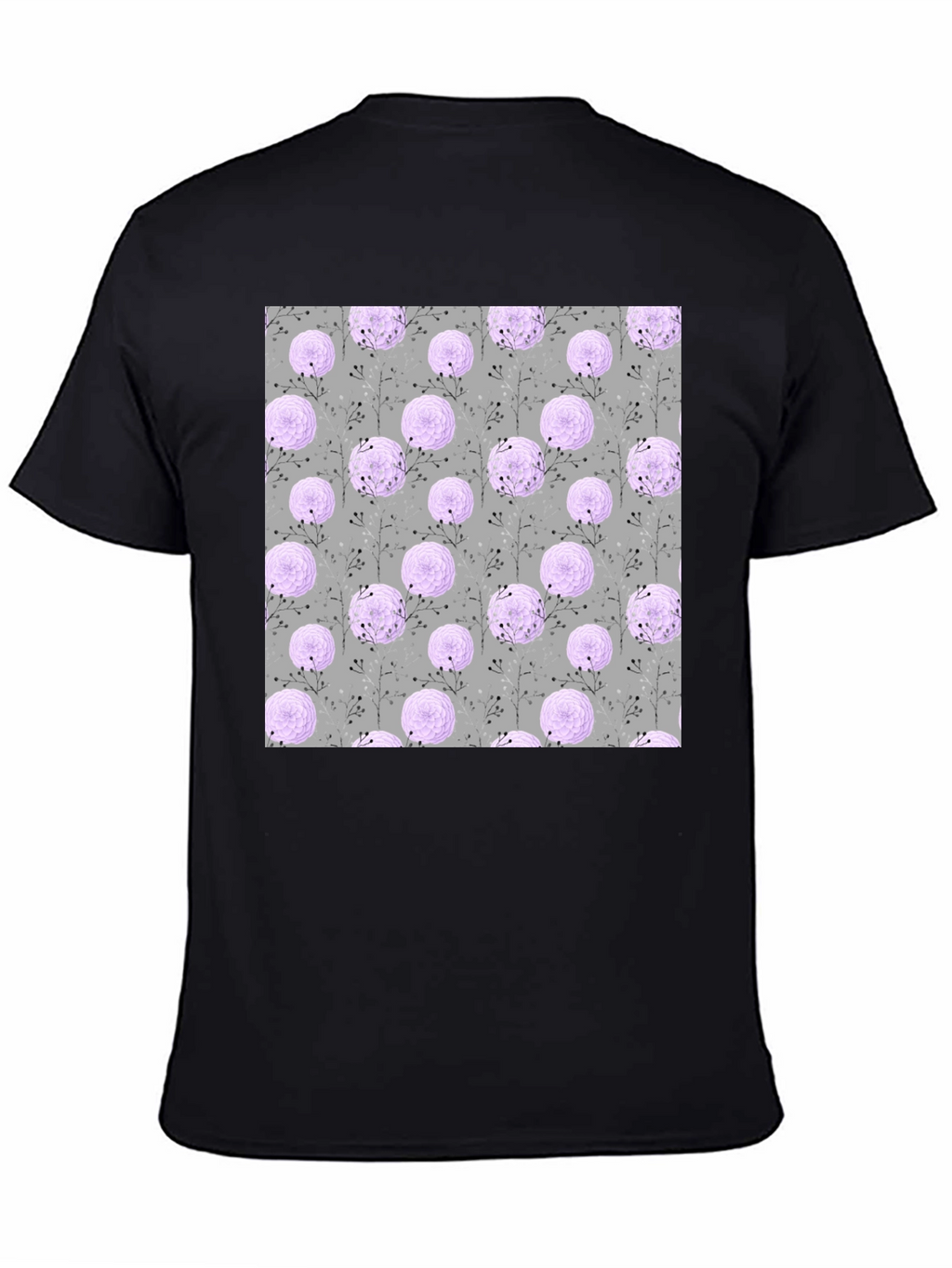 Floral Pattern Crew Neck T-Shirt
