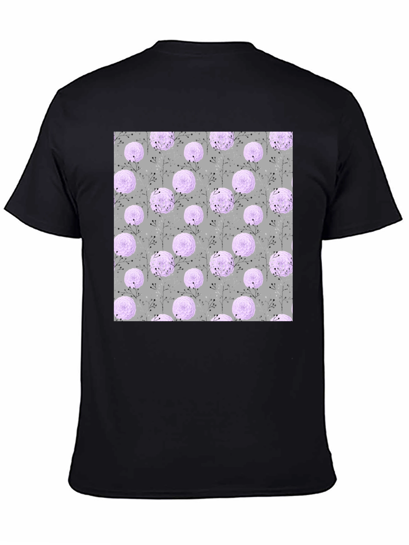 Floral Pattern Crew Neck T-Shirt