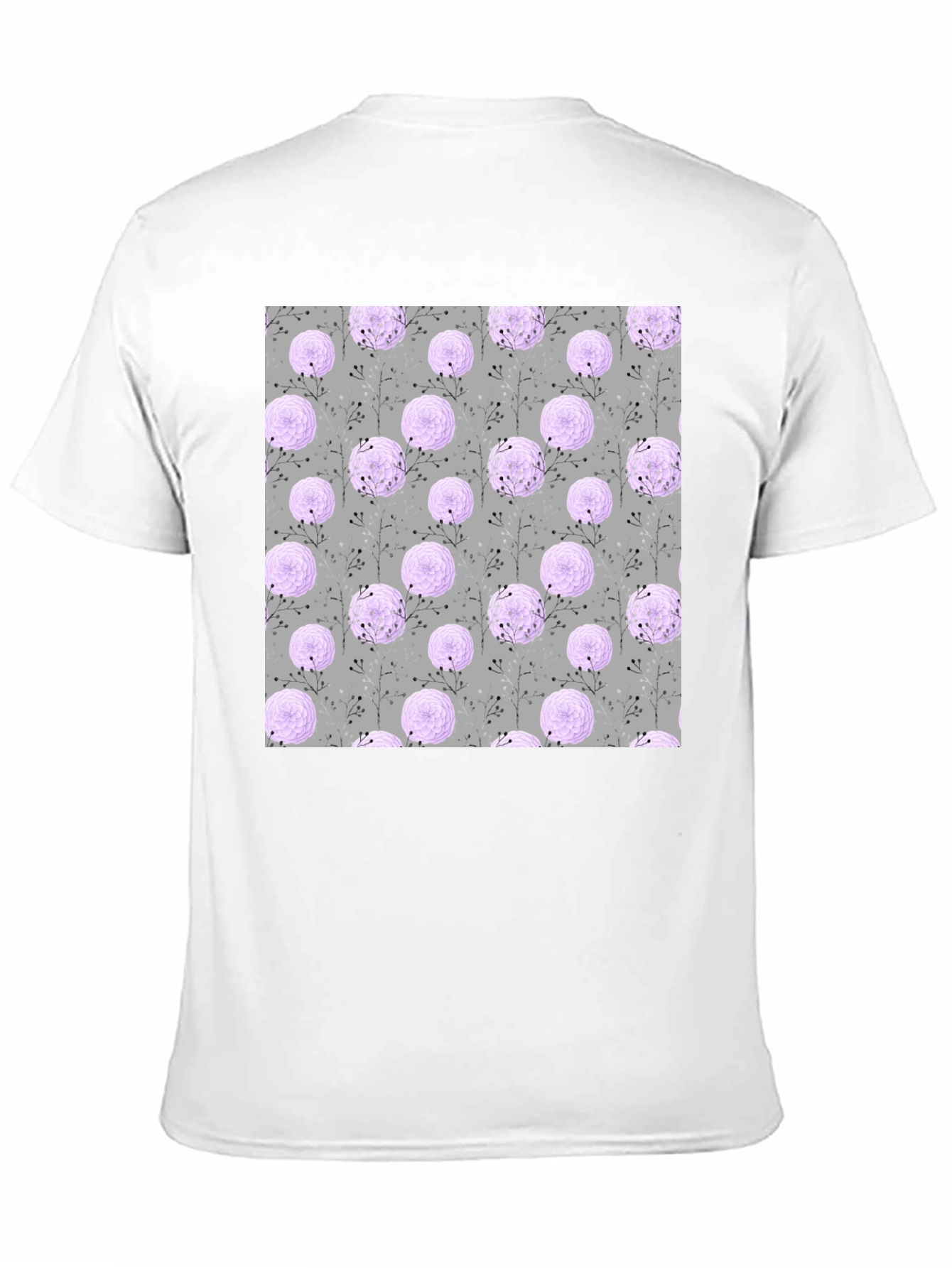 Floral Pattern Crew Neck T-Shirt
