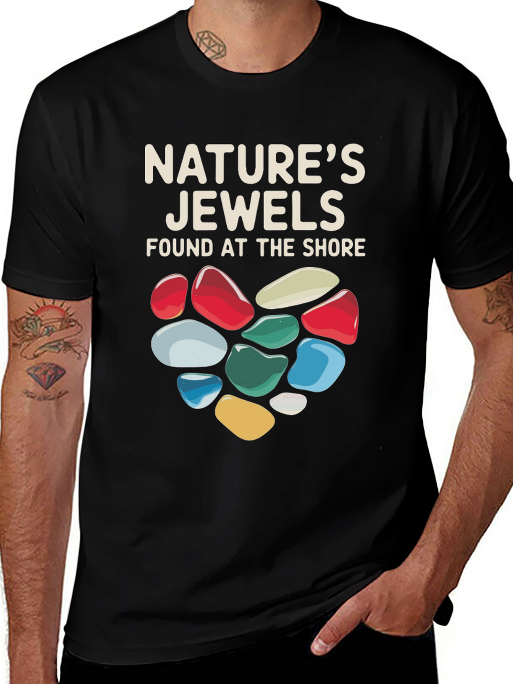 Natures Jewels T-Shirt - Found at the Shore