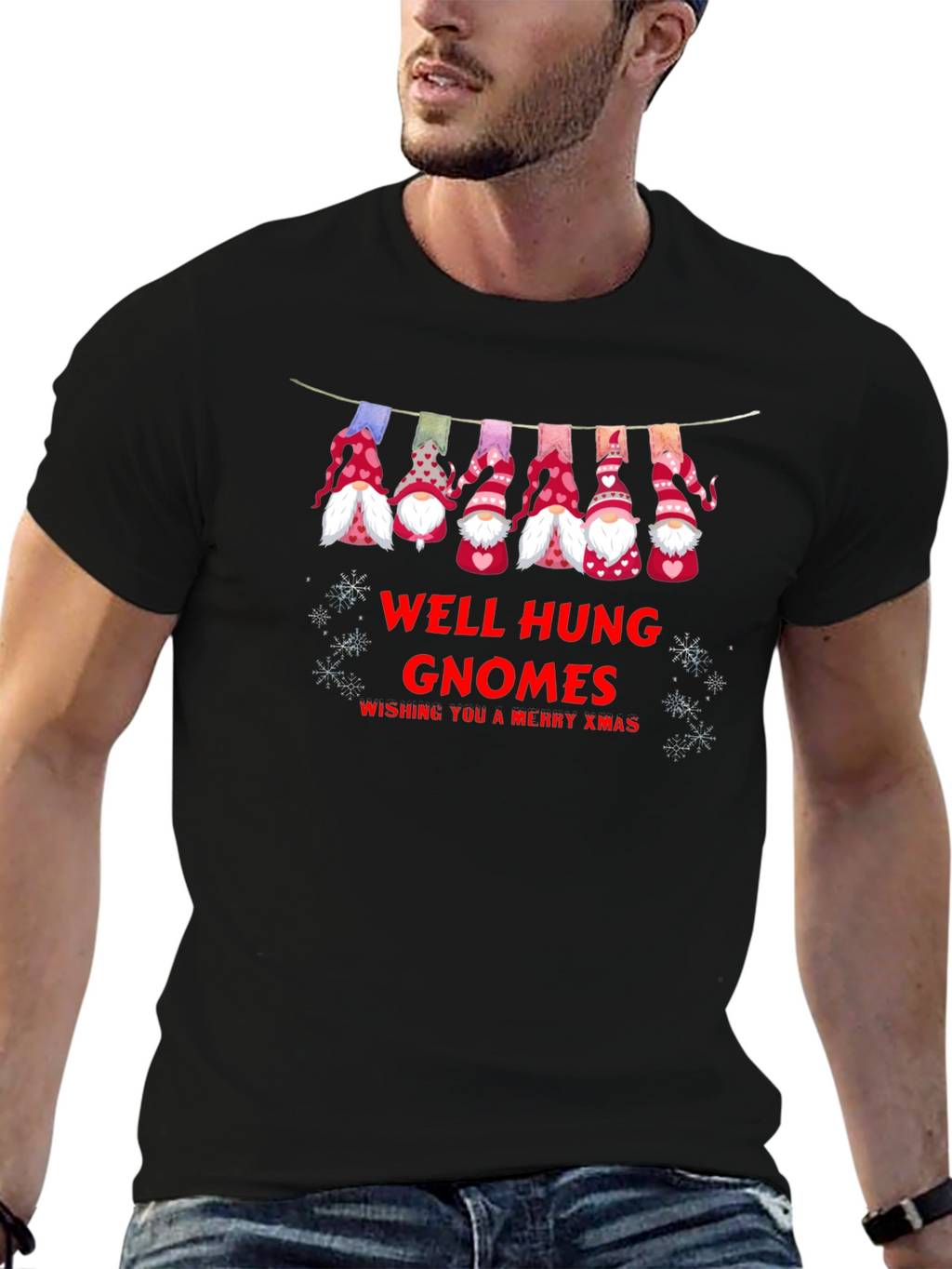 Well Hung Gnomes Merry Xmas Holiday T-Shirt